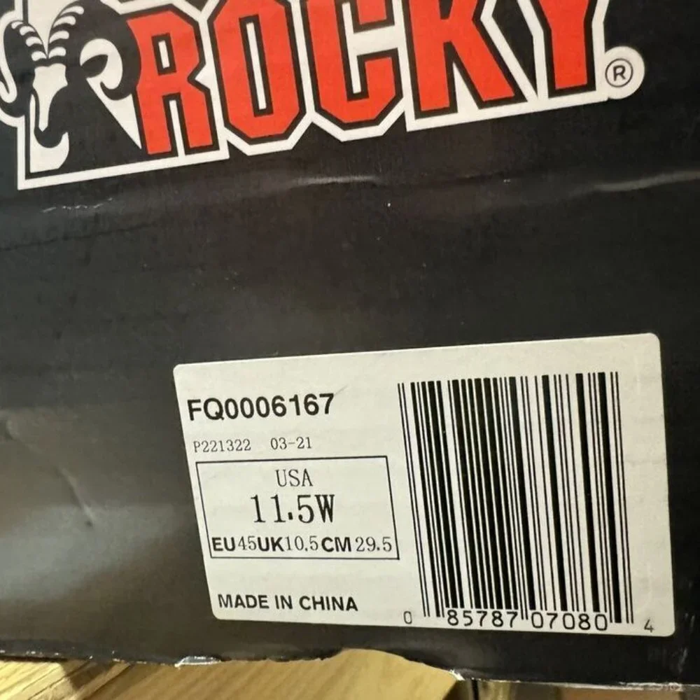 Rocky Mens Alphaforce Combat Boot Black Size 11.5W